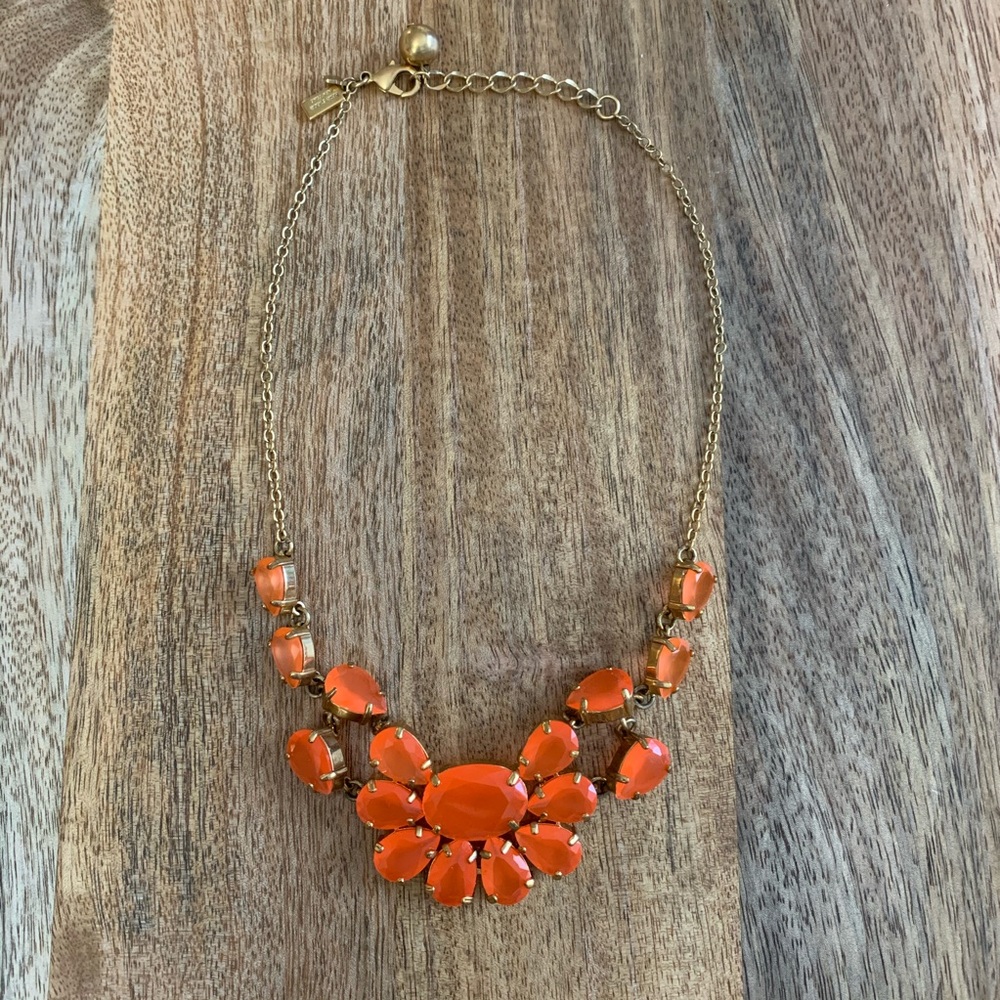 kate spade | Orange and Gold Statement Necklace